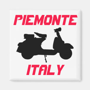 Scooter, Piemonte, Italien Magnet