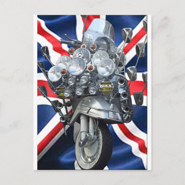 Scooter Postkarte (Vorderseite)
