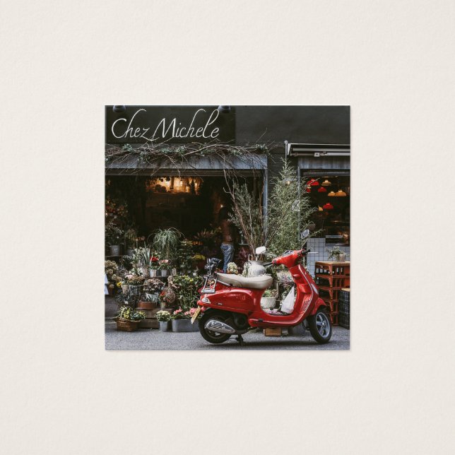 Scooter rouge vintage (Devant)