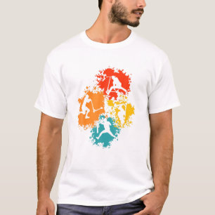 Scooter Skater Scooter Tricks Kids Vintag K T-Shirt