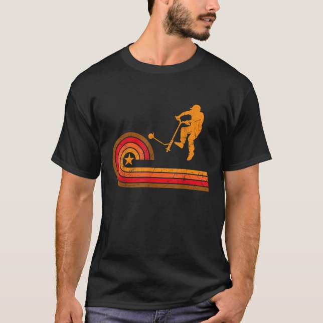 Scooter Stunt Retro Style Scooter Geschenk für jun T-Shirt (Vorderseite)