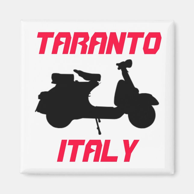 Scooter, Taranto, Italien Magnet (Vorne)