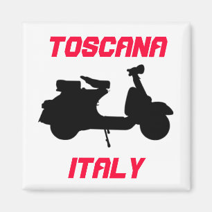 Scooter, Toscana, Italien Toskana Magnet