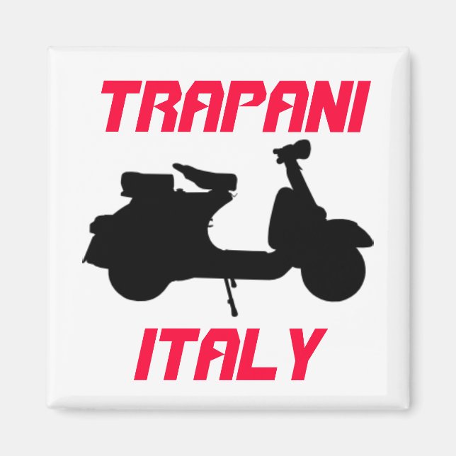 Scooter, Trapani, Italien Magnet (Vorne)