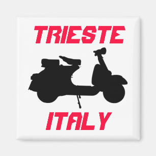 Scooter, Triest, Italien Magnet