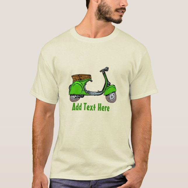 Scooter-Typ, Text hinzufügen T-Shirt (Vorderseite)