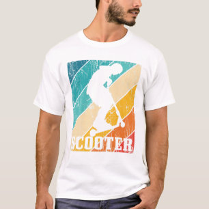 Scooter Vintag Retro Stunt Geschenk für Kinder T-Shirt