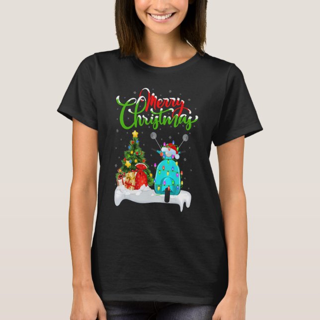 Scooter   Xmas Decorations Santa Scooter Christmas T-Shirt (Vorderseite)