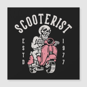 Scooterist, Ihre Tagline hier Magnetkarte