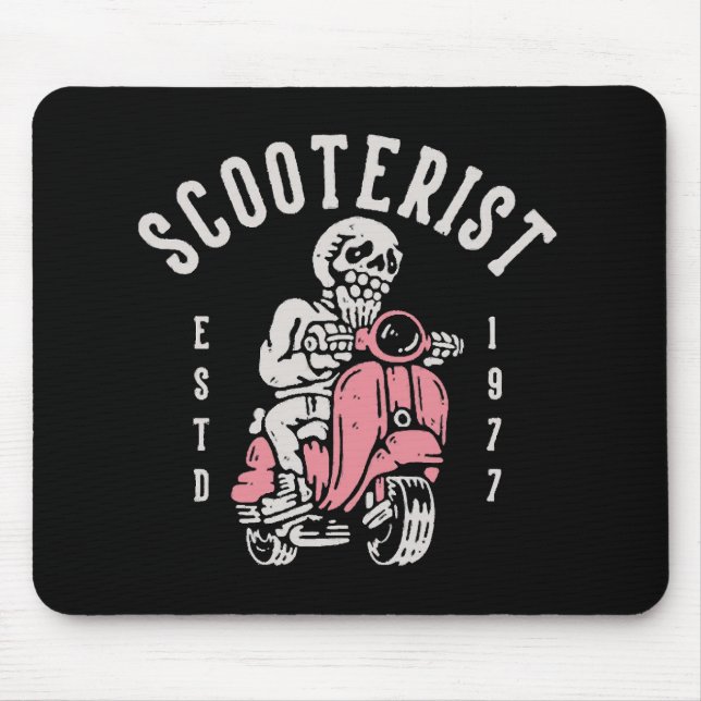 Scooterist, Ihre Tagline hier Mousepad (Vorne)