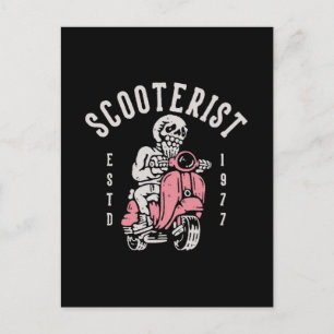 Scooterist, Ihre Tagline hier Postkarte