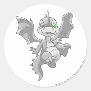 Scorchio Silver Runder Aufkleber