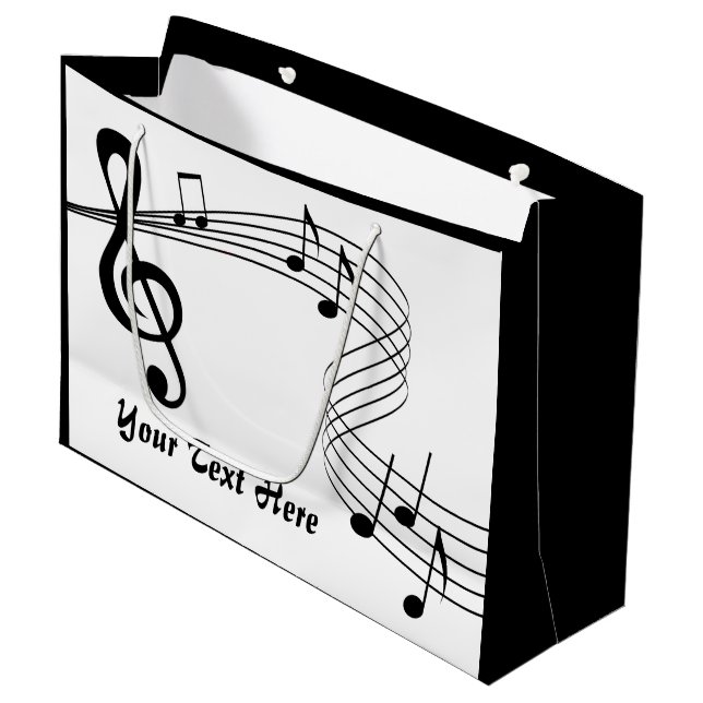Score de musique Grand sac cadeau (Devant Angle)