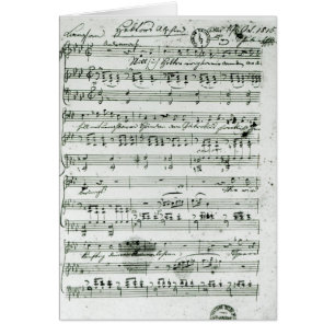 Score manuscrit pour le 'Hektors trouvé Abschied