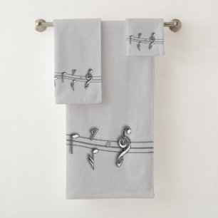 Score noir et blanc gris de notes musicales