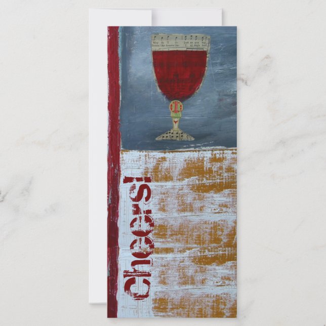 Scorecard für die Weinprobe (Vorderseite)