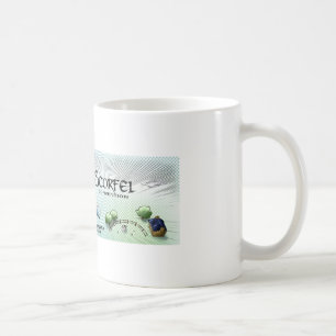 Scorfel-Becher - blauer Drachen Kaffeetasse
