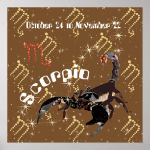Scorpio 24. Oktober bis 22. November Poster