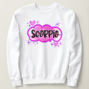 Scorpio Airbrush-Stil Sweatshirt