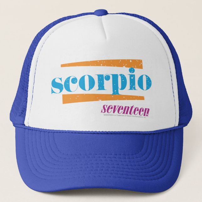 Scorpio Aqua Truckerkappe (Vorderseite)