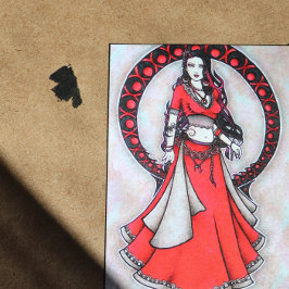 Scorpio Belly Dancer Postkarten
