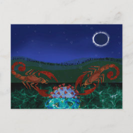 Scorpio besiegt den Virus Postkarte