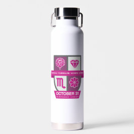Scorpio Birthday Crest™ for October 24-31 Trinkflasche