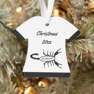 Scorpio Black Scorpion Star Sign Custom