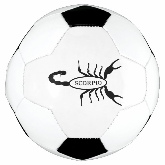 Scorpio Black Scorpion Star Sign Fußball (Vorderseite)