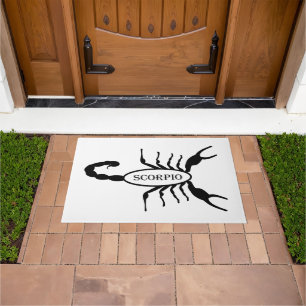 Scorpio Black Scorpion Star Sign Fußmatte