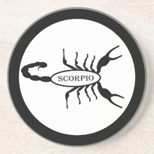 Scorpio Black Scorpion Star Sign Getränkeuntersetzer