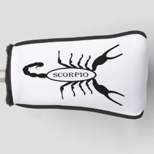 Scorpio Black Scorpion Star Sign Golf Headcover