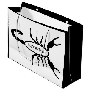 Scorpio Black Scorpion Star Sign Große Geschenktüte