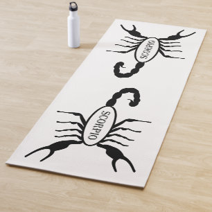 Scorpio Black Scorpion Star Sign Yogamatte