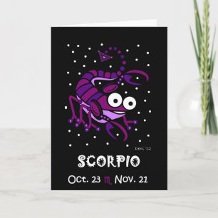 SCORPIO - CARTE D'ACCUEIL ZODIAC