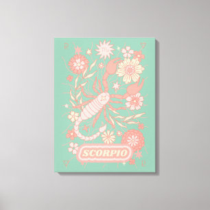 Scorpio Celestial Zodiac Pastel Traumstrecke Airol Leinwanddruck