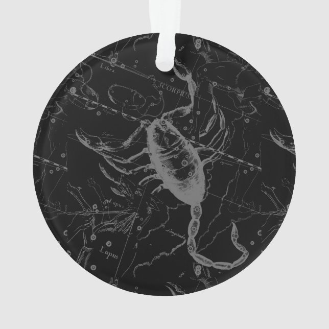 Scorpio Constellation by Hevelius 1690 Ornament (Rückseite)
