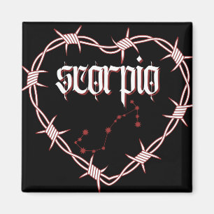 Scorpio Constellation Gotische Ästhetik Barbed Wir Magnet