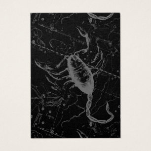 Scorpio Constellation Hevelius 1690 auf Schwarz
