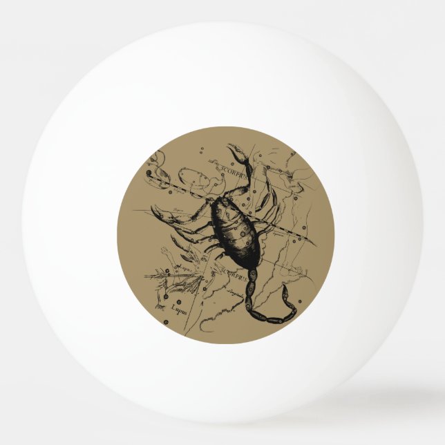 Scorpio Constellation Hevelius 1690 Classic Tischtennisball (Vorderseite)