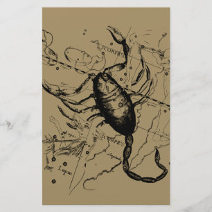 Scorpio Constellation Hevelius 1690 Dekor Briefpapier
