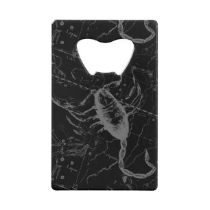 Scorpio Constellation Hevelius vers 1690 sur Noir