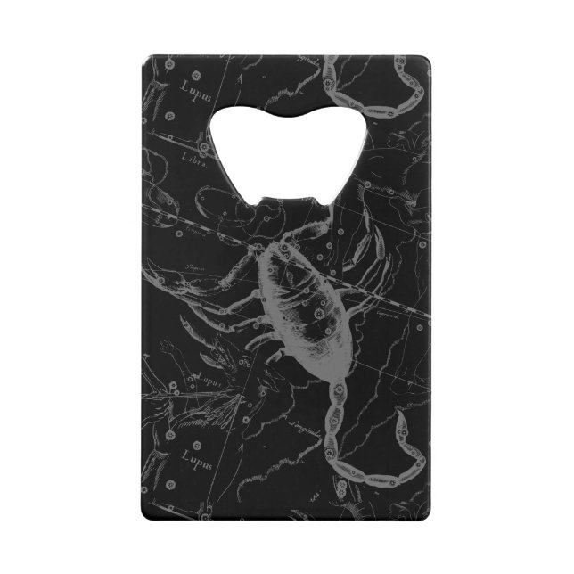 Scorpio Constellation Hevelius vers 1690 sur Noir (Devant)