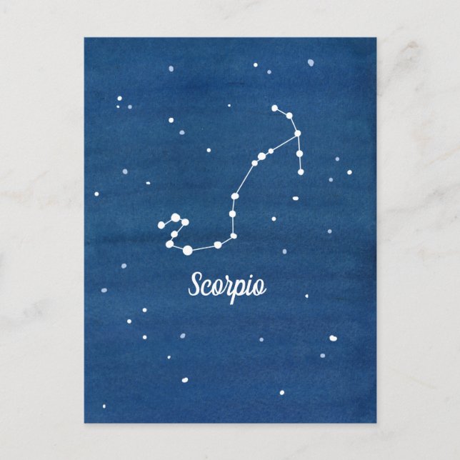 Scorpio Constellation Night Sky Stars Postkarte (Vorderseite)