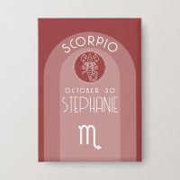 Scorpio Custom Birthday - Zodiac - Modernes Design