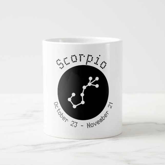 Scorpio Dot Line Jumbo-Tasse (Vorderseite)