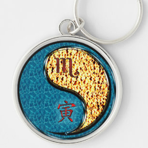 Scorpio & Fire Tiger Schlüsselanhänger