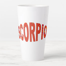Scorpio - Firey Orange Yellow Blue Milchtasse