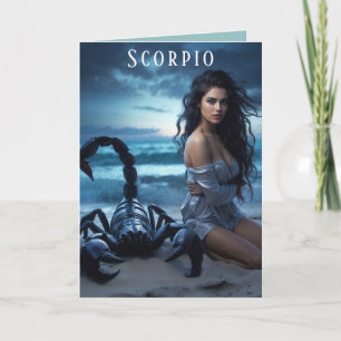 Scorpio Geburtstagskarte Feiertagskarte