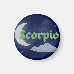 Scorpio Himmelsästhetische Mondwolke Kunst Magnet